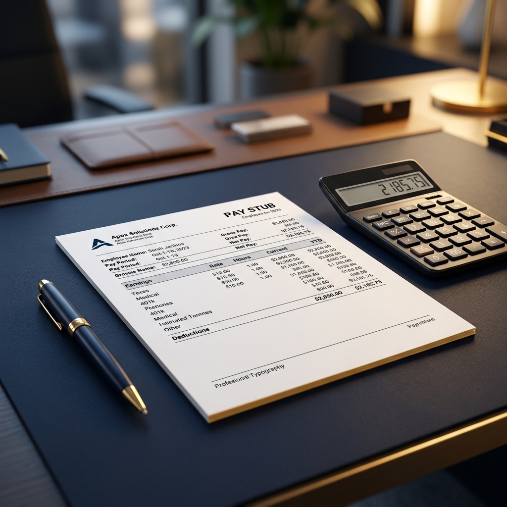 How to make your pay stub edit?